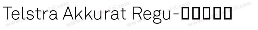 Telstra Akkurat Regu字体转换